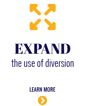 Expand the use of diversion.